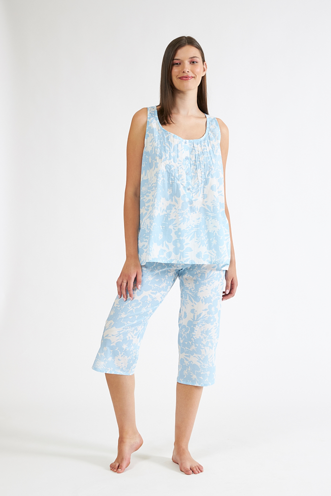 Πιτζάμα ποπλίνα κάπρι