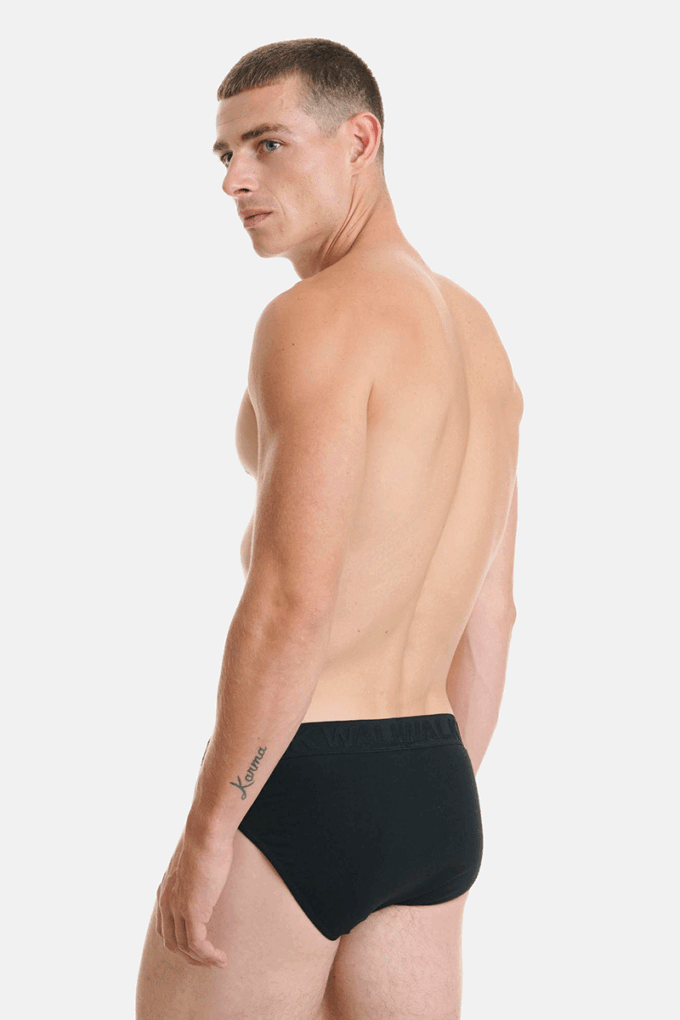 Βαμβακερό σλιπ με ανάγλυφο λάστιχο (2 τμχ.)