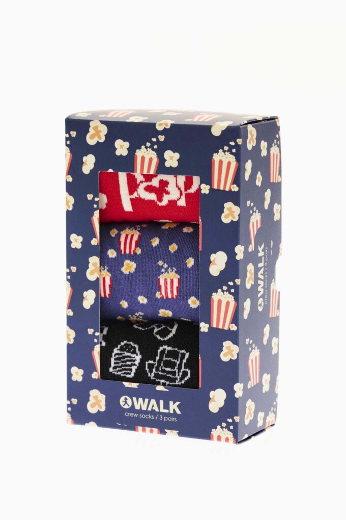 Βαμβακερές κάλτσες με σχέδιο 3-pack giftbox