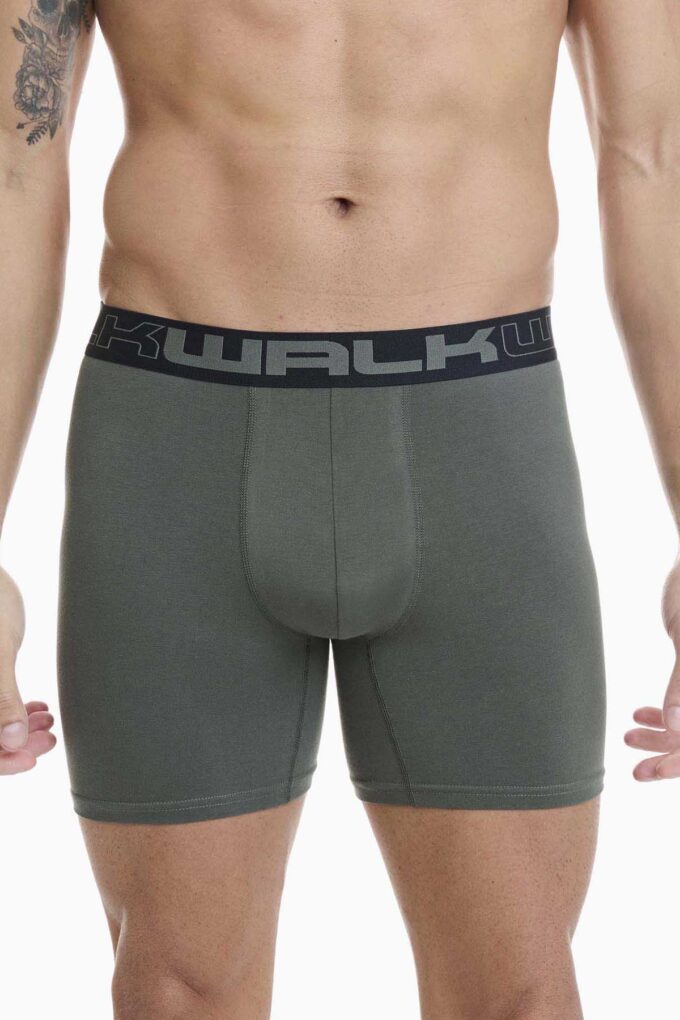 Μακρύ βαμβακερό μπόξερ με άνοιγμα  (2 τμχ.)