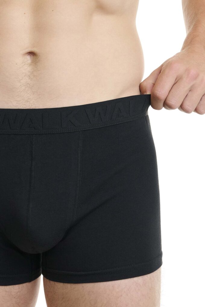 Ανδρικό Βαμβακερό Μπόξερ WALK με Ανάγλυφο Λάστιχο – 2 Τεμάχια