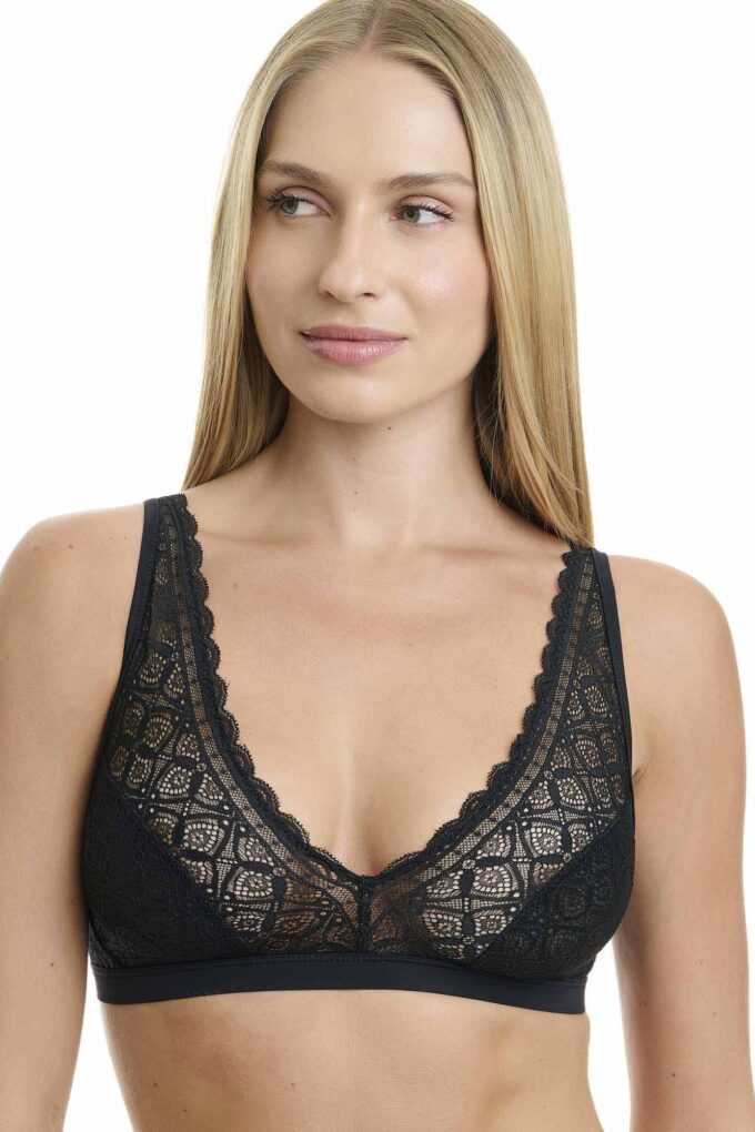 Γυναικείο Δαντελένιο Τριγωνικό Bralette WALK
