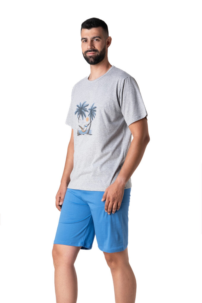 Ανδρική Πιτζάμα - 100% Βαμβακερή