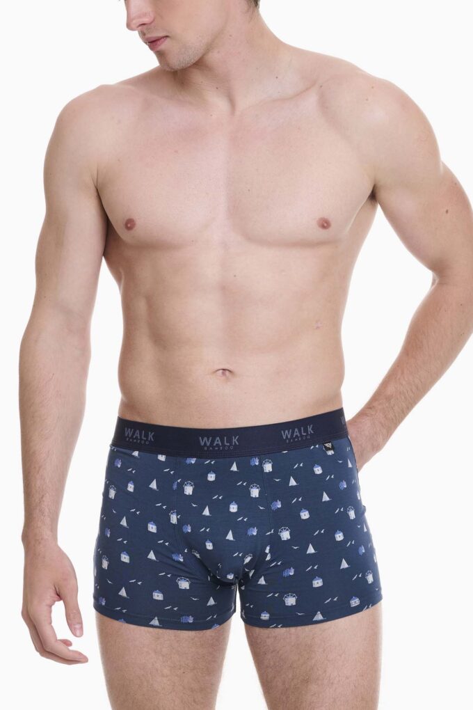 Μπόξερ από bamboo με σχέδιο