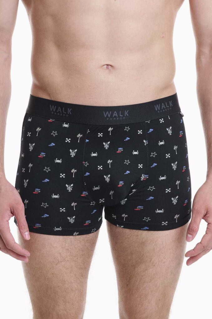 Μπόξερ από bamboo με σχέδιο