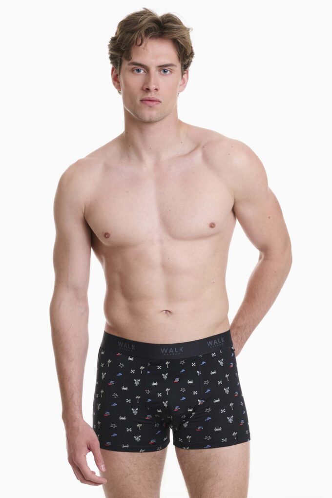 Μπόξερ από bamboo με σχέδιο