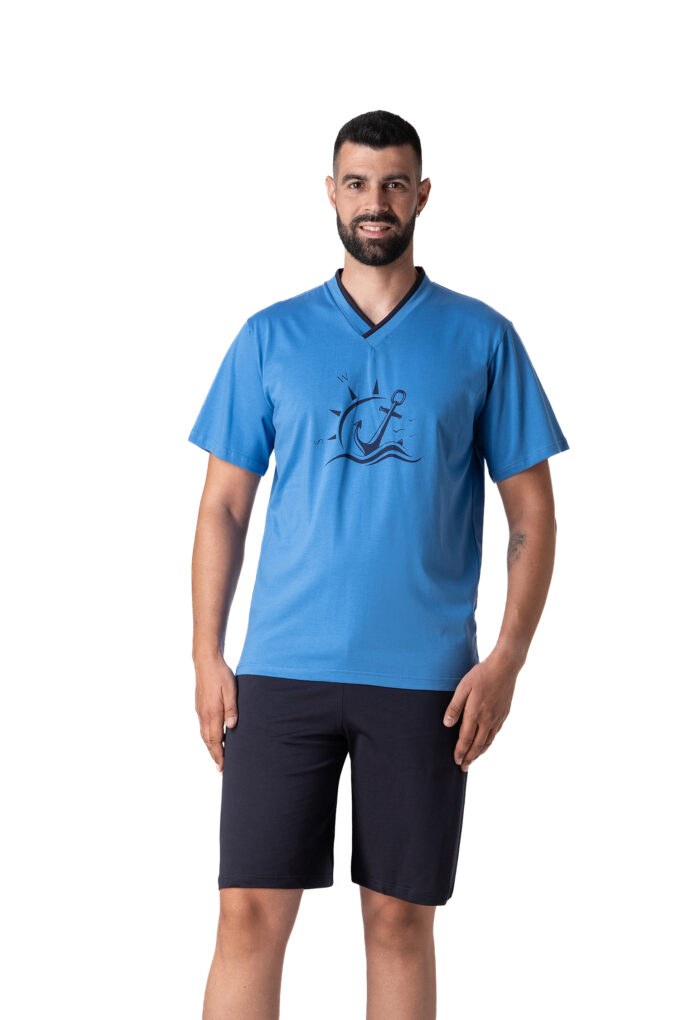 Ανδρική Πιτζάμα – 100% Βαμβακερή