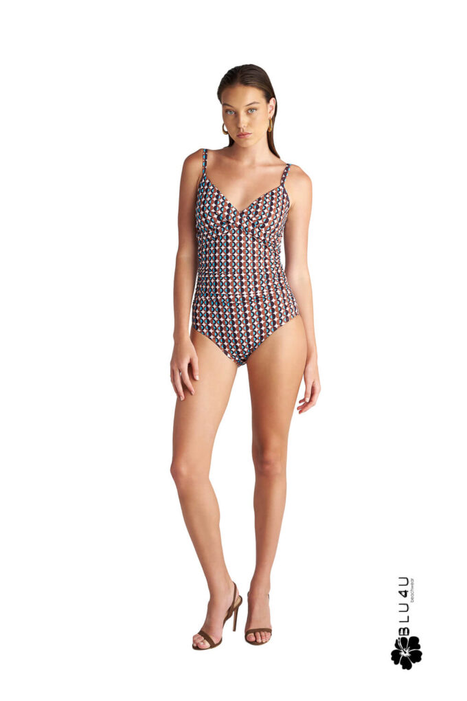 Ολόσωμο Μαγιό Blue4u Polca borders