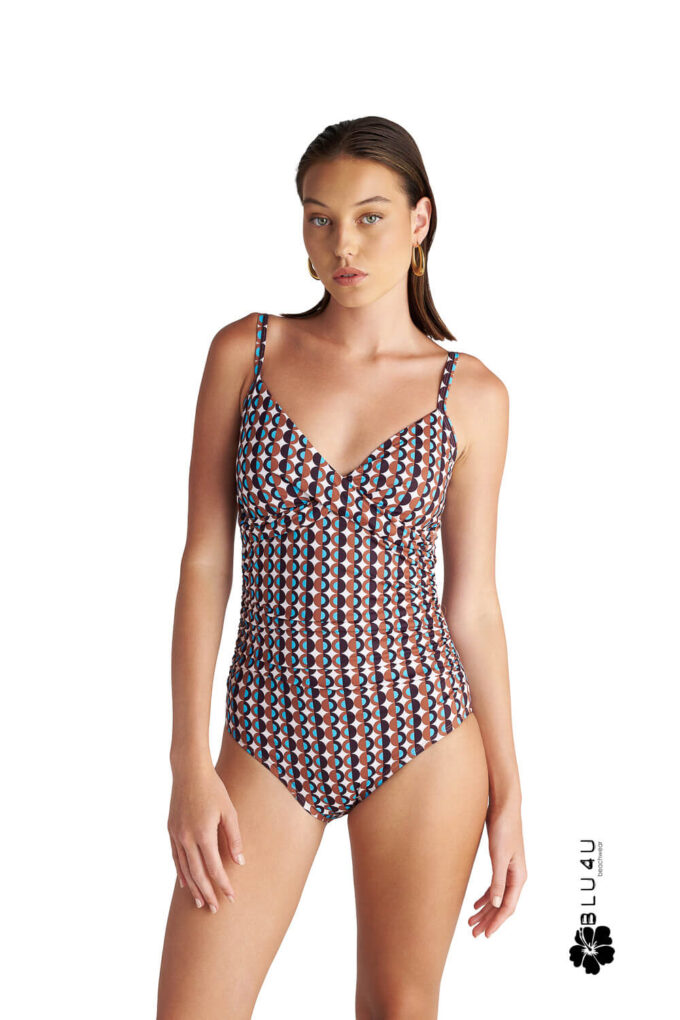 Ολόσωμο Μαγιό Blue4u Polca borders
