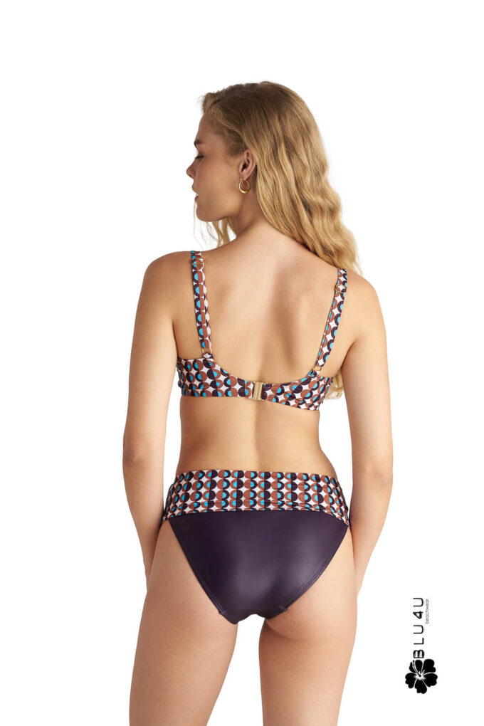 Μαγιό Blue4u Polca borders μπικίνι σλιπ ψιλόμεσο