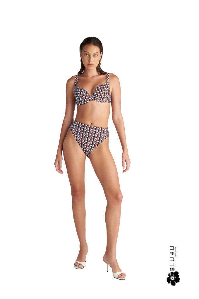 Μαγιό BLU4U Polca borders σουτιέν μπικίνι Cup C