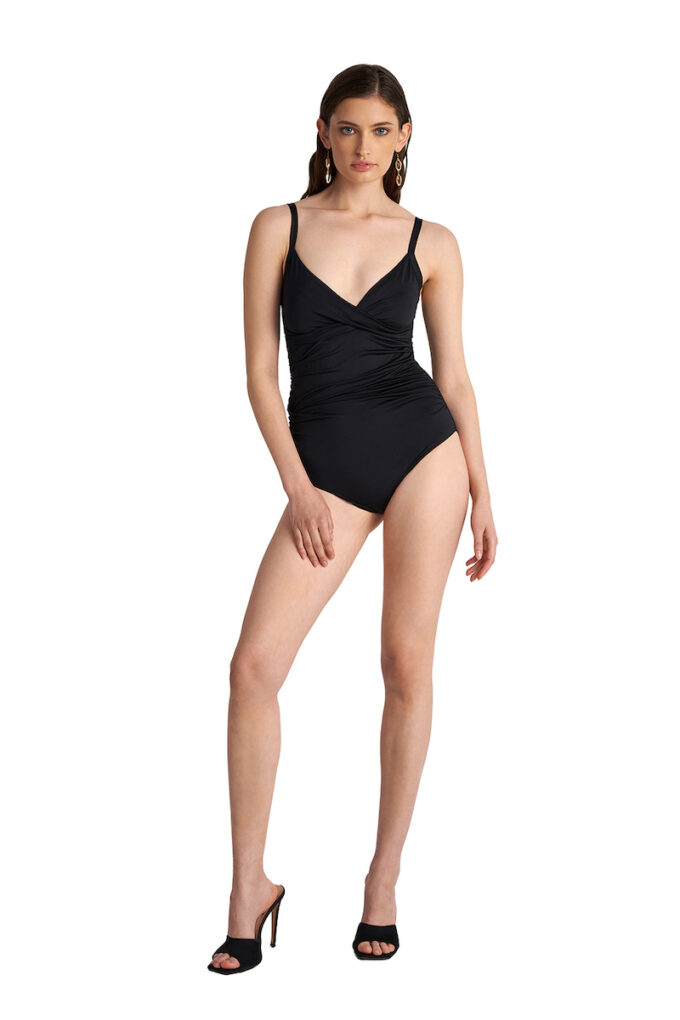 BLU4U Fashion Solids ολόσωμο μαγιό με ντραπέ σχέδιο