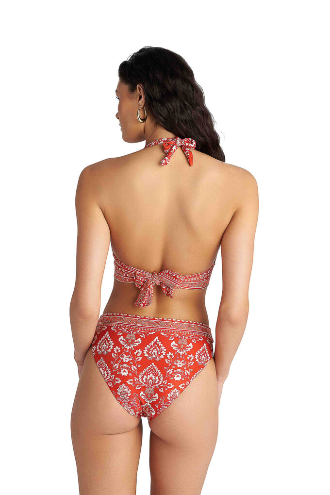 BLU4U Coral Damask τριγωνικό μαγιό μπικίνι τοπ σε cup D