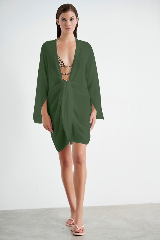 BLU4U Solids Kaftan μονόχρωμο καφτάνι